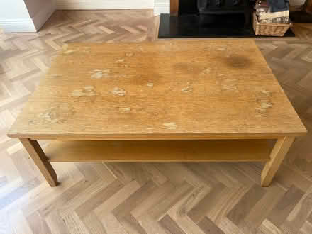Photo of free IKEA wooden coffee table (Bray, Co Wicklow) #2