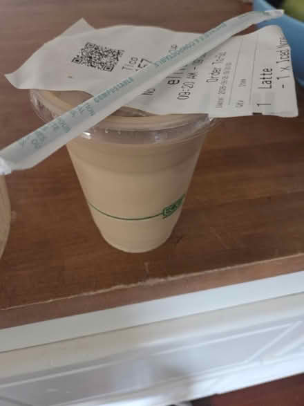 Photo of free Cup of ice coffee with oat milk (Bernardo & Iowa, Sunnyvale) #1