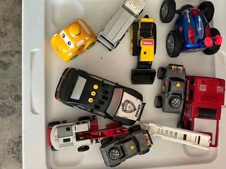 Photo of free Small Metal & Plastic Trucks (Briarcliffe, Wheaton) #1