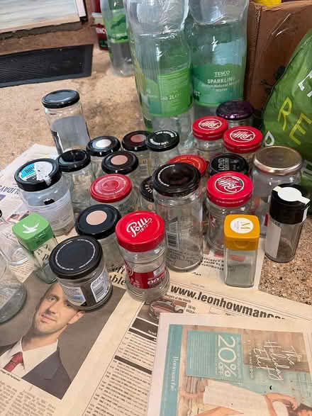 Photo of free Variety of glass jars-various sizes (SG4 hitchin) #1