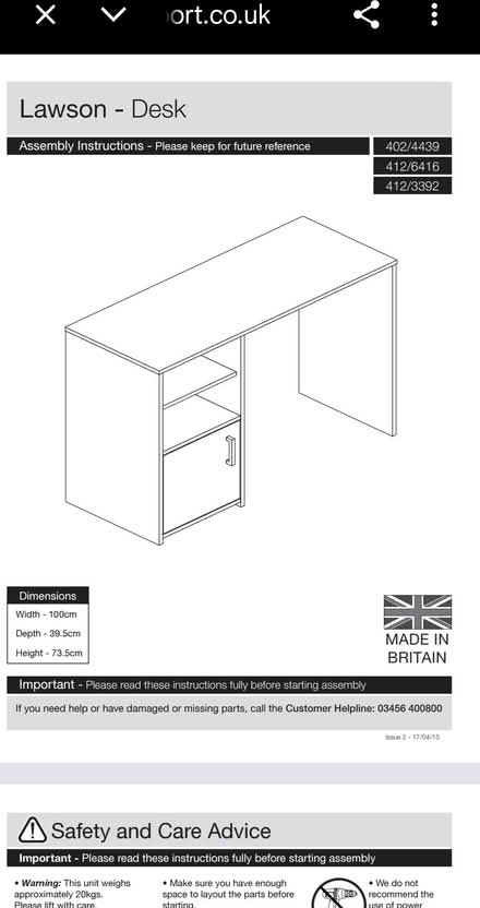 Photo of free Desk (Bl5 3qq) #3