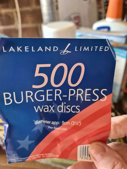 Photo of free Burger maker and wax discs (Blubberhouses HG3) #2