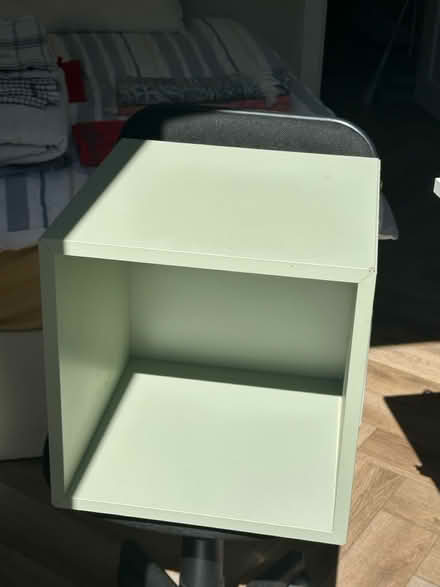 Photo of free Black office chair / green Ikea box (Sydenham) #3