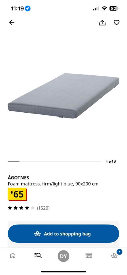 Photo of free IKEA Agotnes Mattess, Standard single (Earls Court SW5) #1