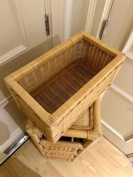 Photo of free Wicker storage unit 4 drawers (High St Ken W8) #4