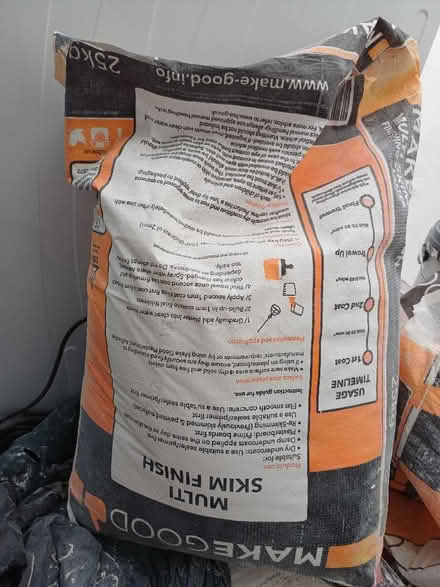 Photo of free 25kg bags plaster, one unopened (Leeds LS13) #1