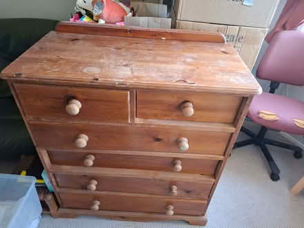 Photo of free Pine Chest of Drawers for upcycling (St Ann's Wells Gardens area BN3) #1
