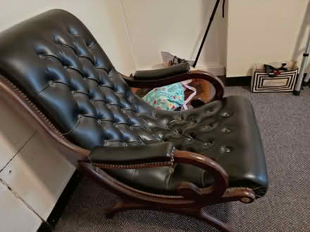 Photo of free Black genuine leather armchair (Forestdale CR0) #1