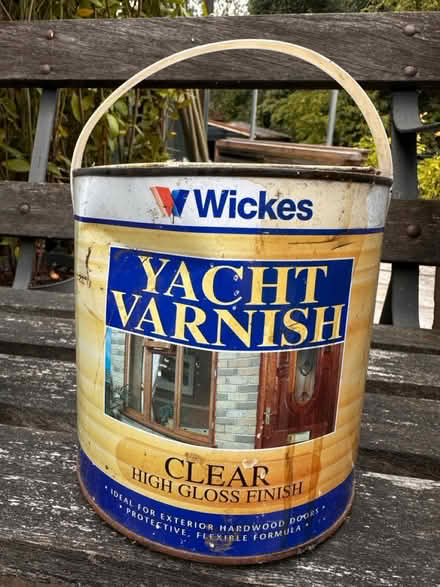 Photo of free Yacht varnish 5ltrs (Greystones S11) #1