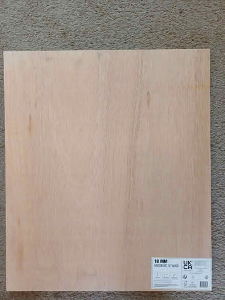 Photo of free 18mm Hardwood Ply 60cm x 52cm (Orgreave S13) #3