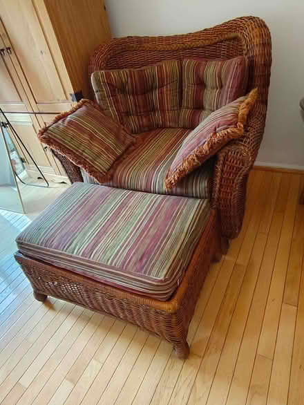 Photo of free Arm chair and ottoman (Stopshop Somerset) #2