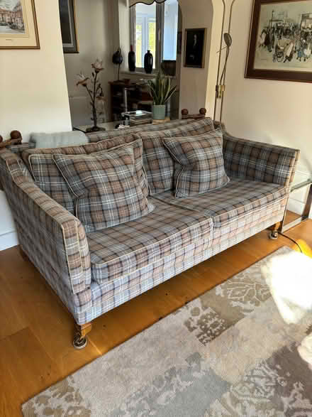 Photo of free Two Duresta settees, excellent condition. (Remenham RG9) #1