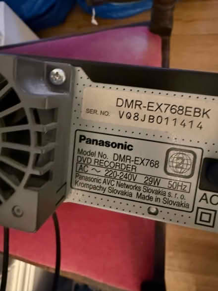 Photo of free Panasonic DMR-EX768EBK DVD Recorder (Crookes S10) #3