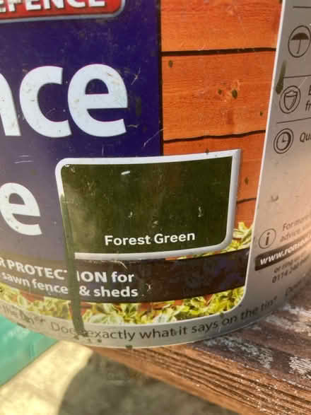 Photo of free Fence paint (HP27 Lacey Green) #2