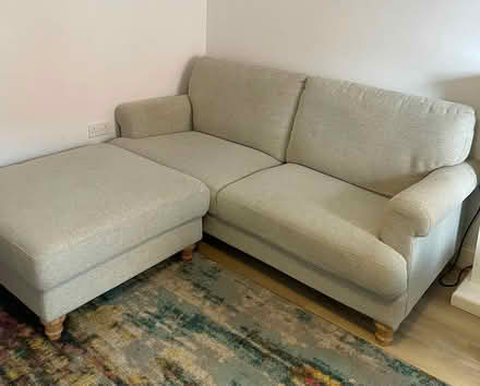 Photo of free 3 seater sofa with footstool (YO43) #2