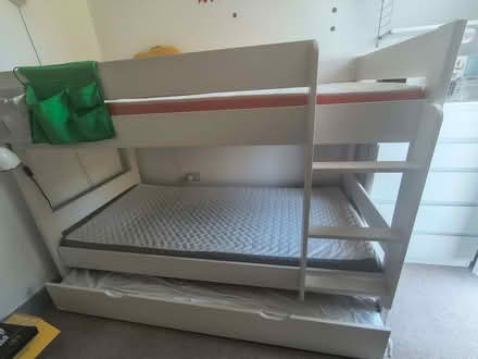 Photo of free Children’s bunk bed with trundle bed and three mattresses (Brockley SE4) #3