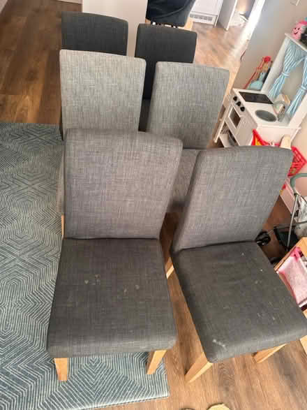 Photo of free 6 grey next dining chairs (Ickleford SG5 3) #1