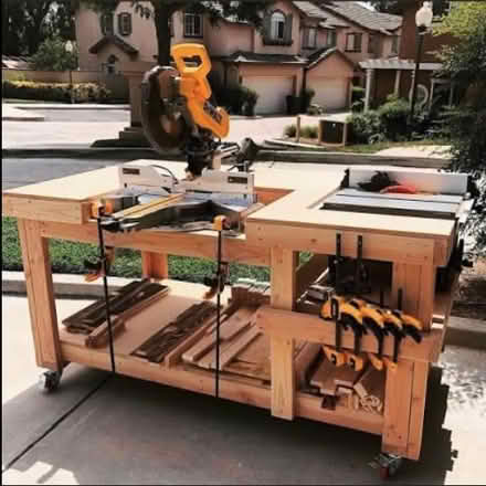 Photo of heavy duty work bench (station) medium size i.e 1.2m length (Moseley B13) #3