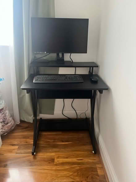 Photo of free Working station desk+chair+screen (Raynes Park SW20) #2