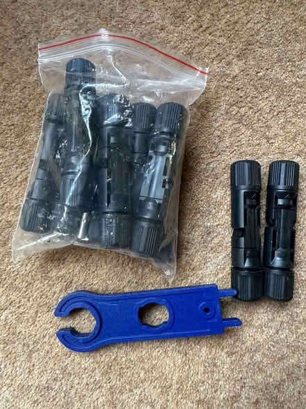 Photo of free Connectors for solar panel wiring (Crowthorne RG45) #1
