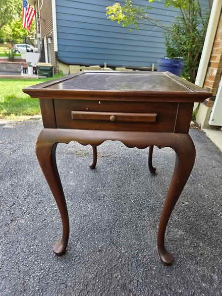 Photo of free Wood side table (Woodridge) #3