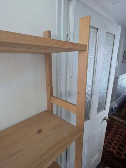Photo of free Wooden shelving unit. (Crouch End N8) #2