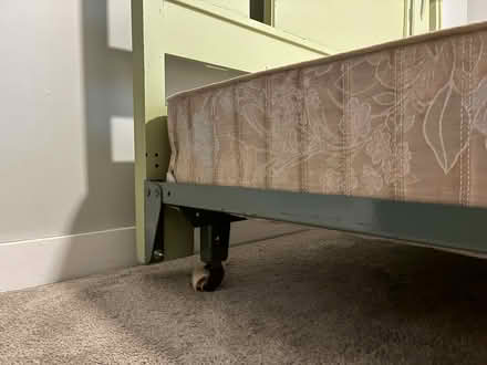Photo of free Queen bed frame/headboard/boxspring (Ravenna) #2