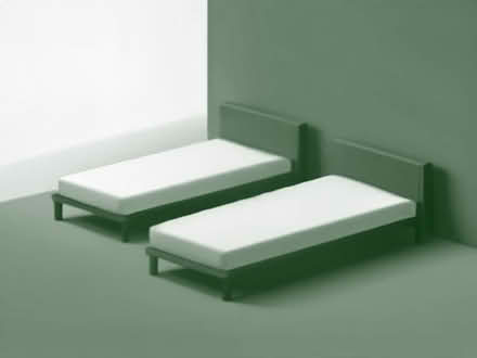 Photo of 2 double beds with mattress (New England PE1) #1