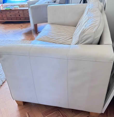 Photo of free 2 x real leather sofas (Carshalton Beeches SM2) #2