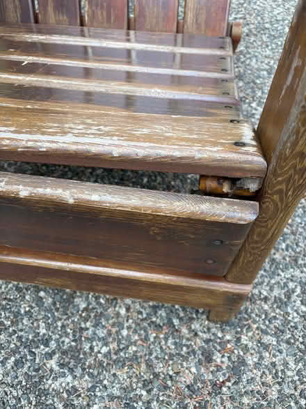 Photo of free Old adarondac wood chair (805 Seagirt Road) #2