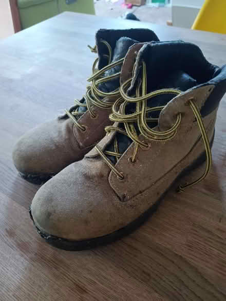 Photo of free Steel toe cap boots size 8 (Hayling Island PO11) #1