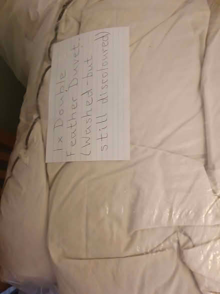 Photo of free Double duvet feather and down (Tilehurst RG31) #2
