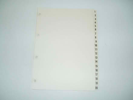 Photo of free 4 A4 Filing Index Divider Sets (Yateley GU46) #4
