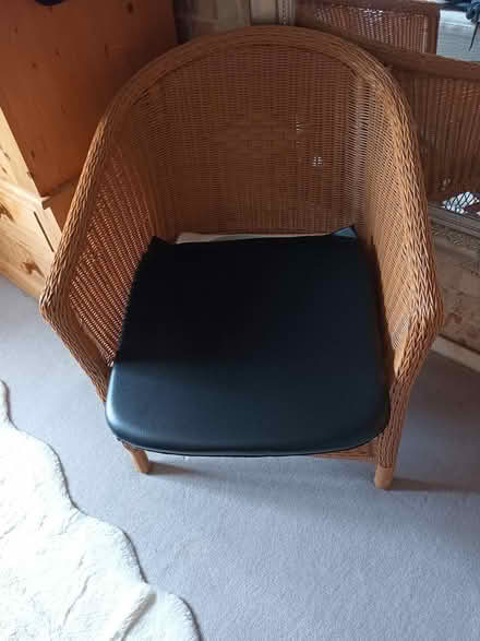 Photo of free Wicker Chair Commode (March PE15) #1