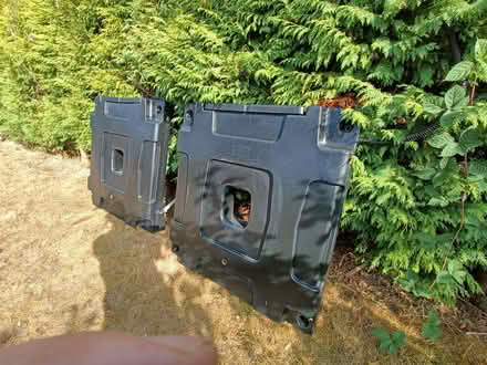 Photo of free 2 wall mounted interconnecting water butts – circa 220 litre (Hildenborough TN11) #1