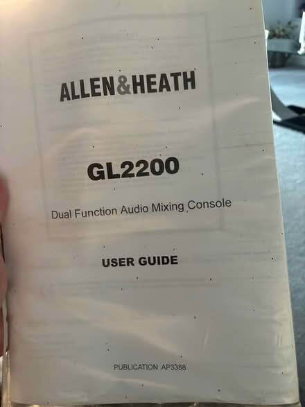 Photo of free Manual for a 32 channel mixer (Hightown L38) #1