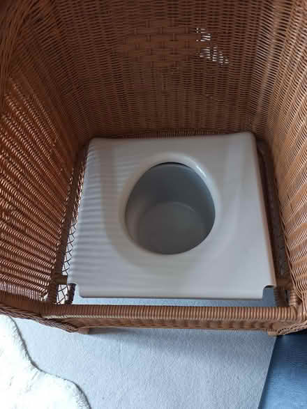Photo of free Wicker Chair Commode (March PE15) #3