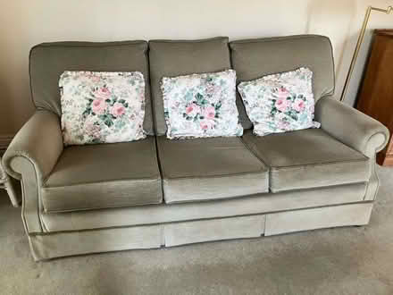 Photo of free 3 seater sofa and armchair (Weston Park BA1) #1