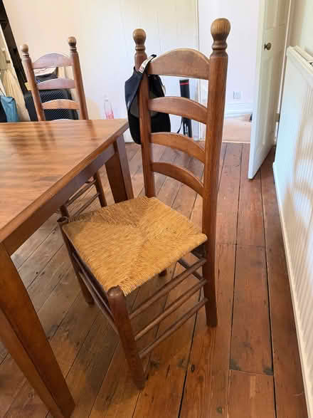 Photo of free Wooden Dining Room Table and Four Chairs (Trumpington Ward CB2) #4