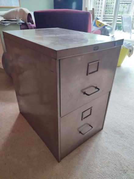Photo of free Two-drawer filing cabinet (Bricknells Meadow OX28) #1