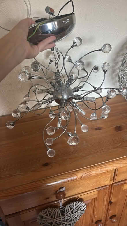 Photo of free Beautiful crystal light fitting (Canford Heath BH17 8) #1