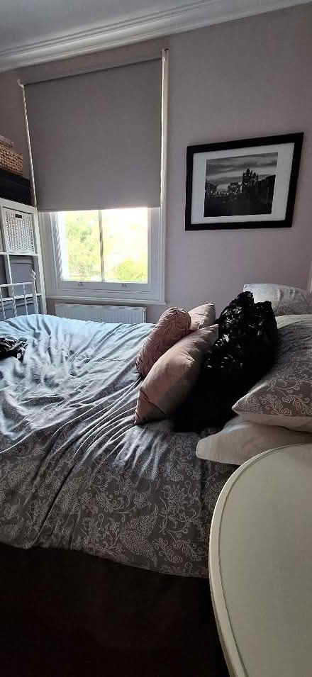 Photo of free Ikea white metal double bed (Lion Gate TW9) #2