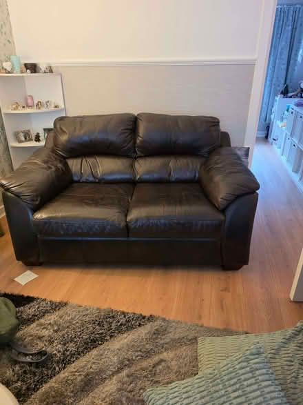 Photo of free Chocolate brown sofas (Southside EH8) #2