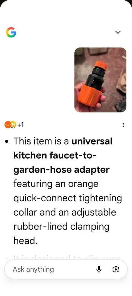 Photo of free faucet to garden hose adapter (Brookland) #2