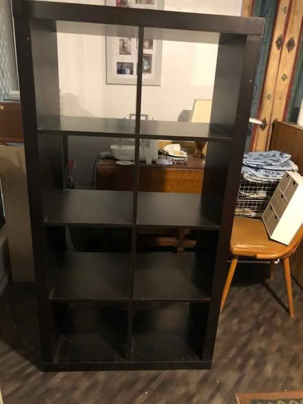 Photo of free Tall Black 8 cube shelves (Salisbury Heights) #1
