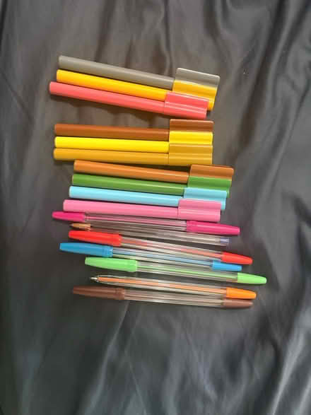 Photo of free Assorted color pens and markers (Elkins Park Train Station) #1