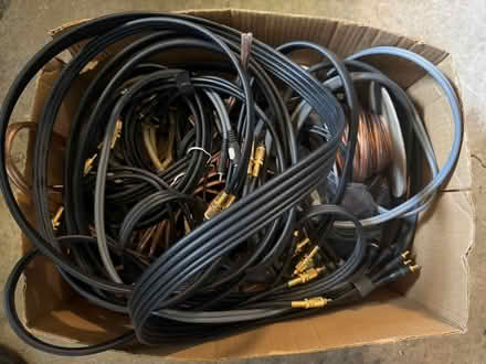 Photo of free Box of A/V cables (Saratoga) #1
