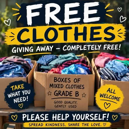 Photo of free mixed clothes grade B (Shelton lock: Derby DE24) #1