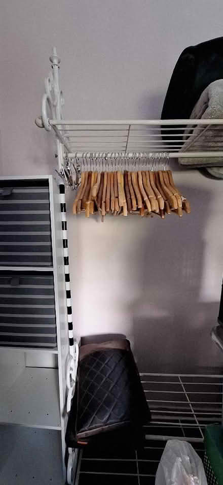 Photo of free White metal garment rail (Lion Gate TW9) #1