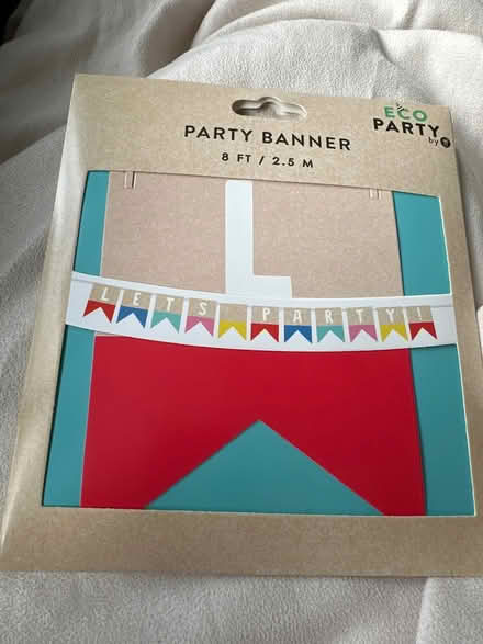 Photo of free ‘Let’s party’ banner new (Cheltenham GL52) #1